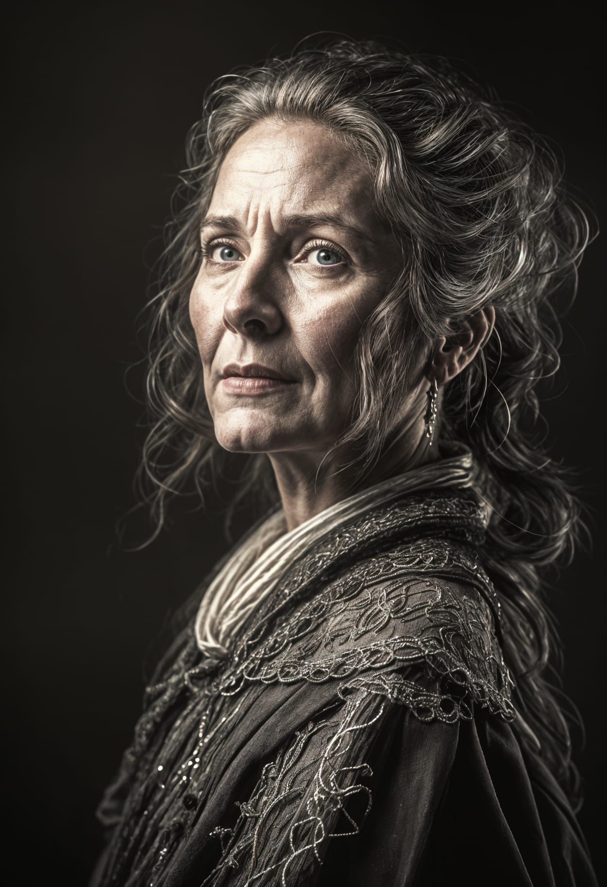 Stunning Portrait of a Woman with Rembrandt Lighting