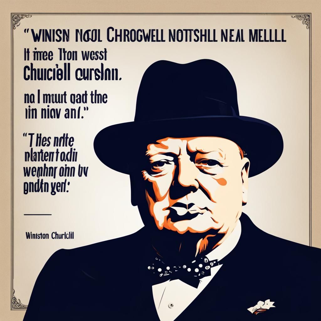 Winston Churchill Portrait