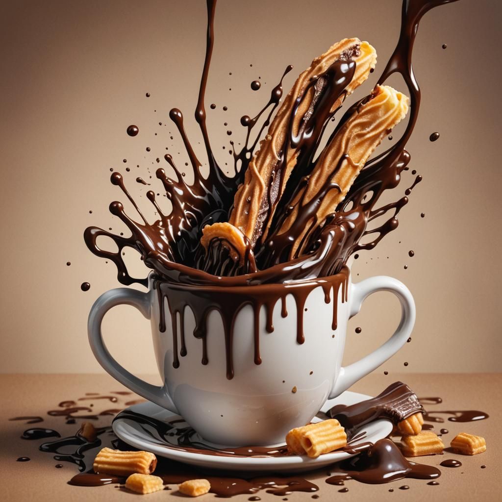 Mouthwatering Churros with Chocolate and Espresso