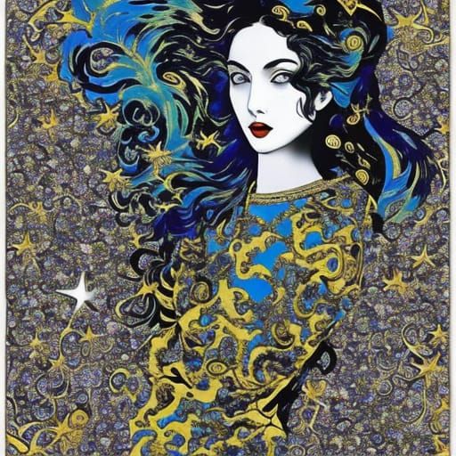 Manga Maude Fealy in Abstract Expressionist Style