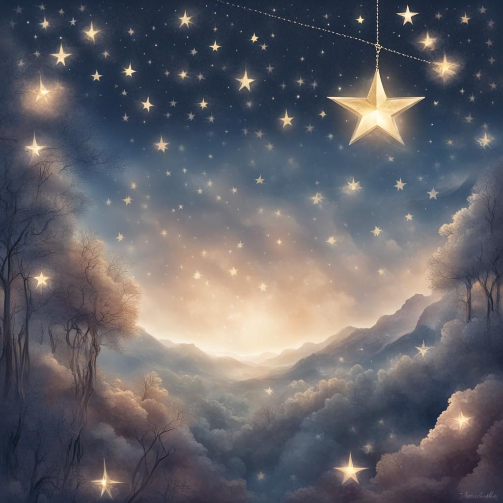 Twinkling Stars Like Diamonds in the Sky