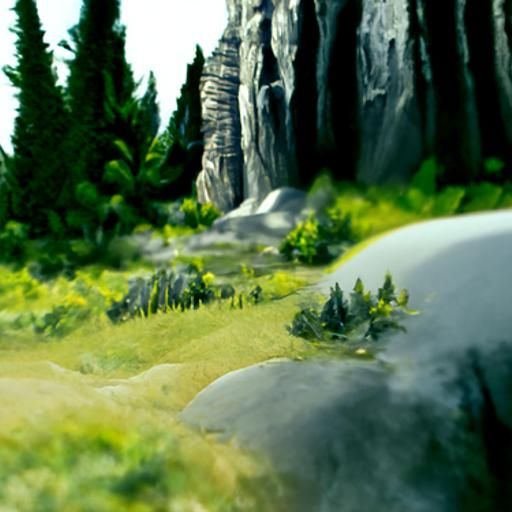 Detailed Wilderness Matte Painting
