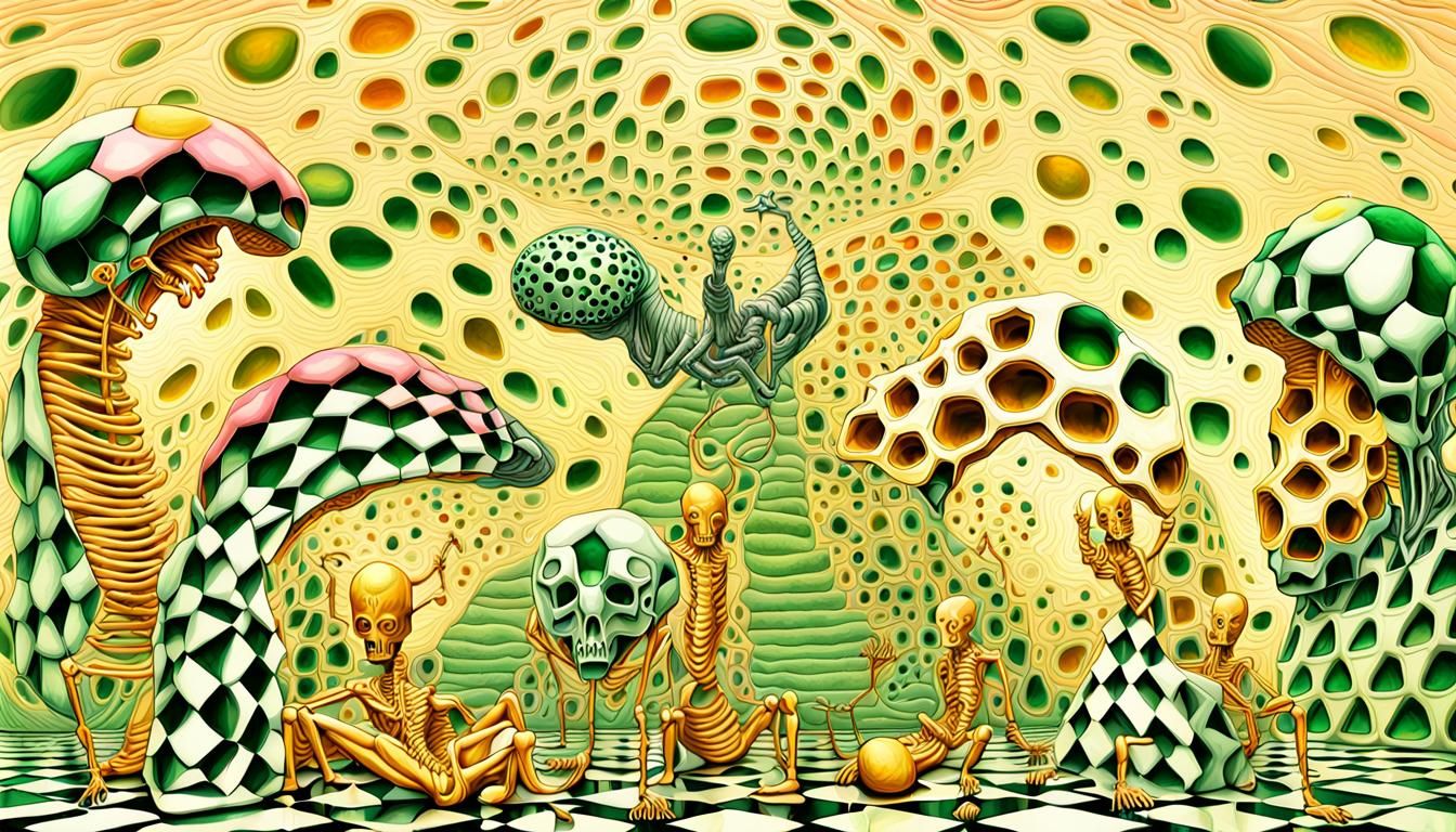 green jesters building ants out of platinium gold and diamon...