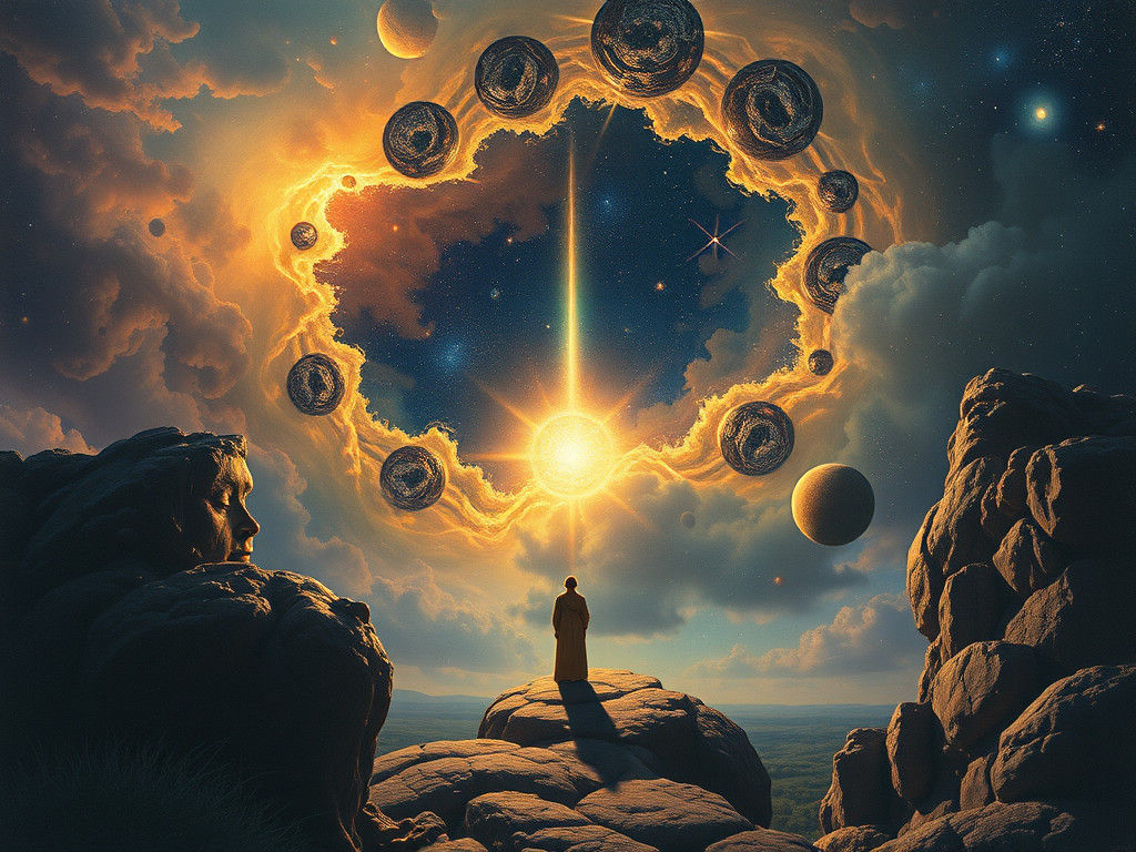 AI's Vision of Cosmic Existential Genesis