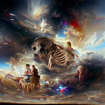 Cosmic Holographic Depiction of God's Death