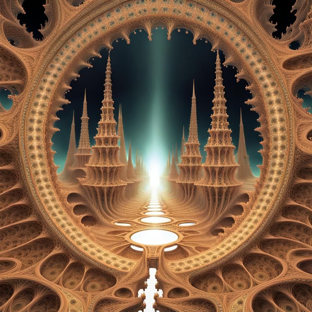 Fractal Landscape of Portals to Alternate Realities