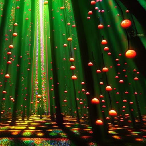 Bright Matrix Computers in Detailed Digital Painting