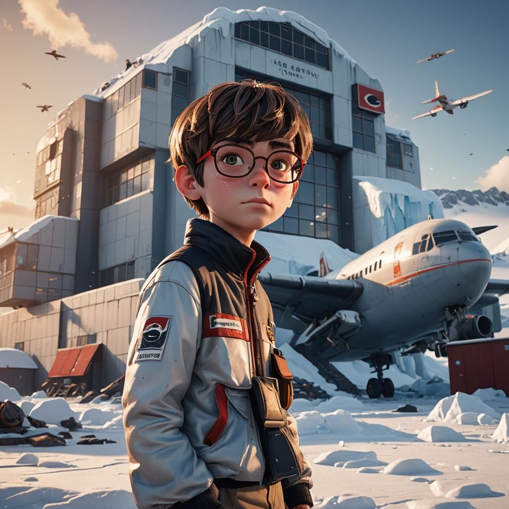 Boy in Antarctica: 3D Videogame Art