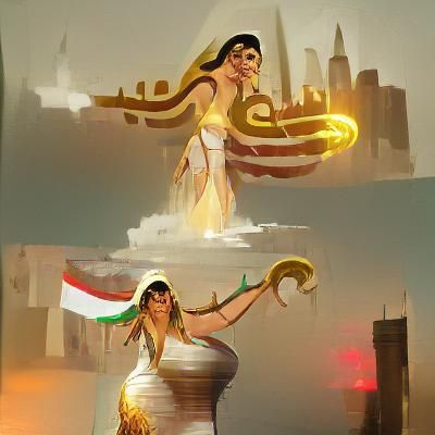 Iraqi Goddess in Brooklyn Concept Art