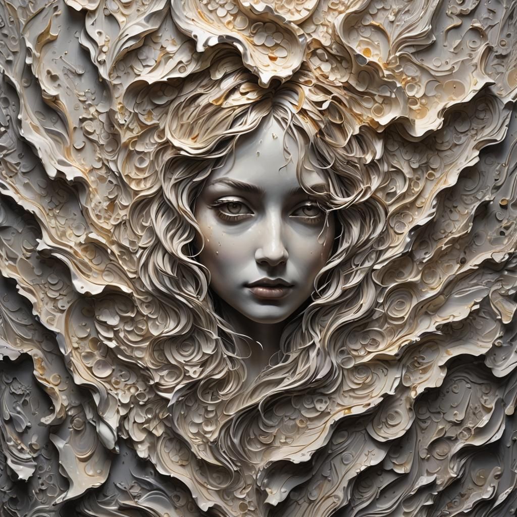 Dynamic Light and Shadow in Impasto Painting