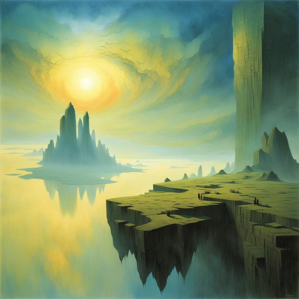 Dreamscape: Islands Floating in a Surreal Sky