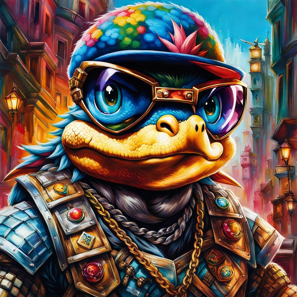 Sinister Knight Koopa in Hyperrealistic Ghetto