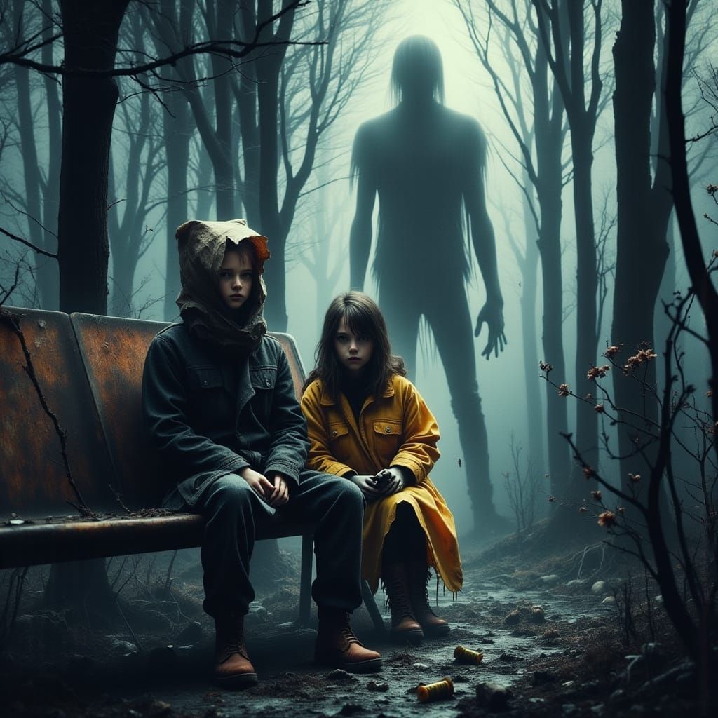 Post-Apocalyptic Children in Haunting Digital Art