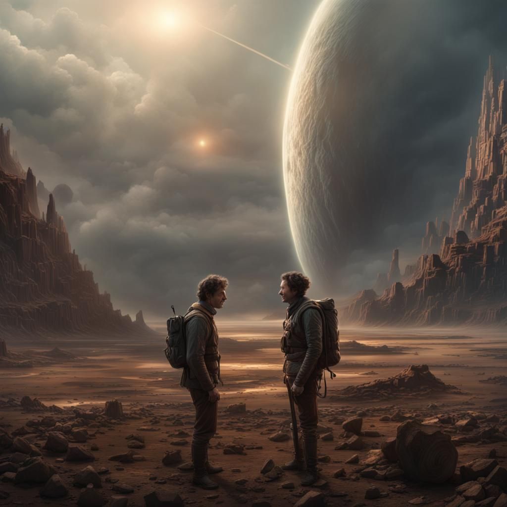 Stars Chatting: Epic Digital Matte Painting