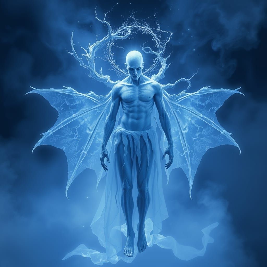 Ethereal Figure in a Magical Aura