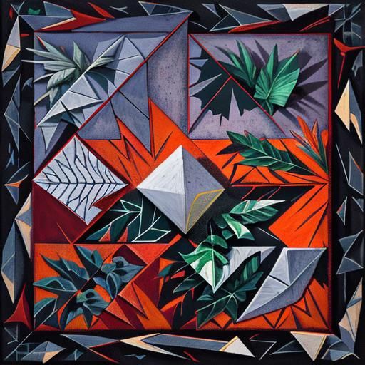 Geometric Botany: Angular Shapes and Jagged Leaves