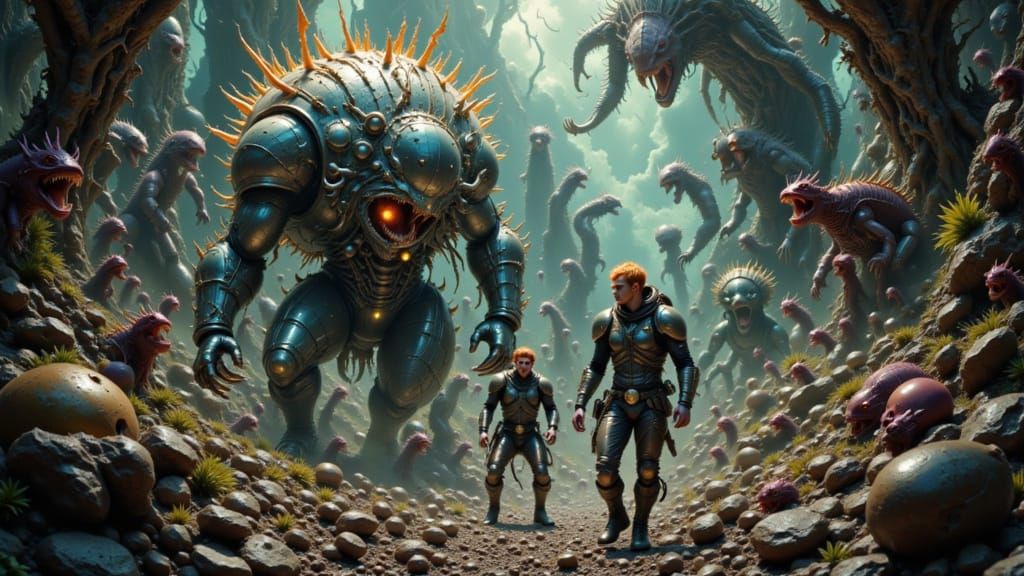 Space Templars Battle Werewolves in Dystopian Sci-Fi