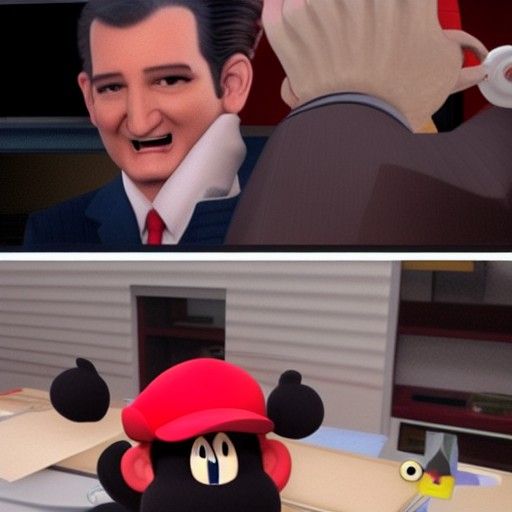 Ted Cruz vs Nintendo: Humorous Cartoon Beatdown