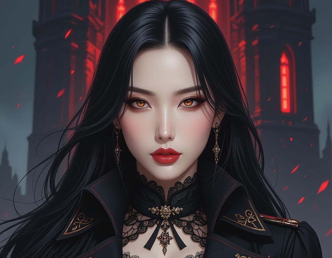 Fantasy Portrait of a Woman in Military Style