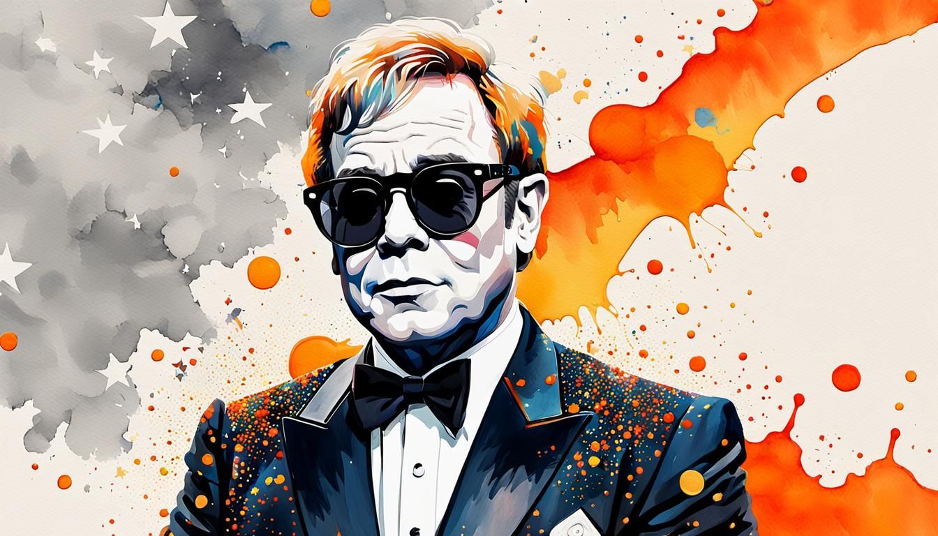 Elton John in London, Pop Art Style