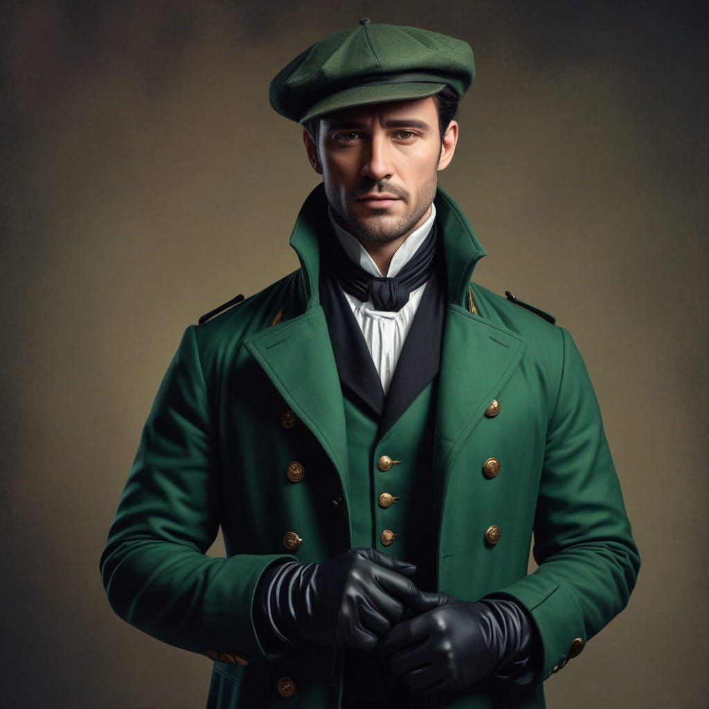 Enigmatic Gentleman in Victorian Attire