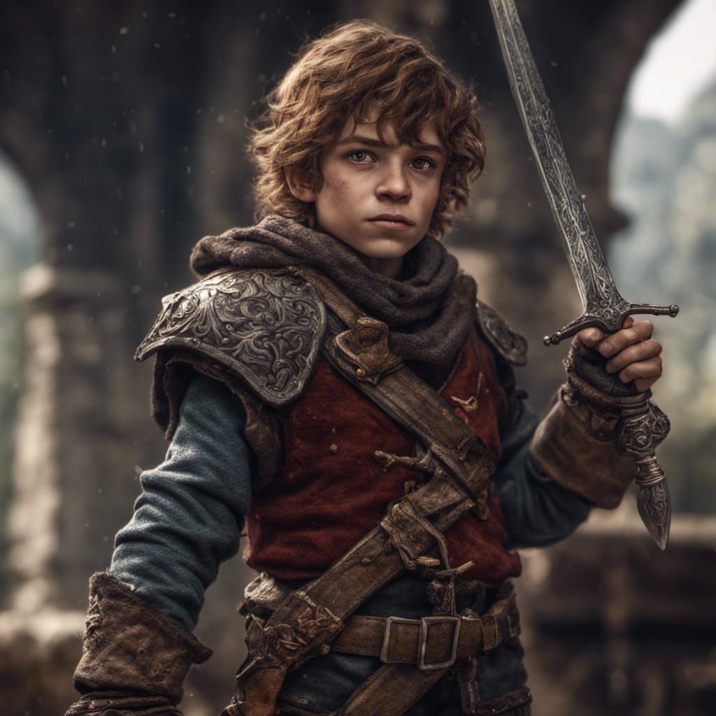 Detailed Halfling Rogue with Sword and Dagger