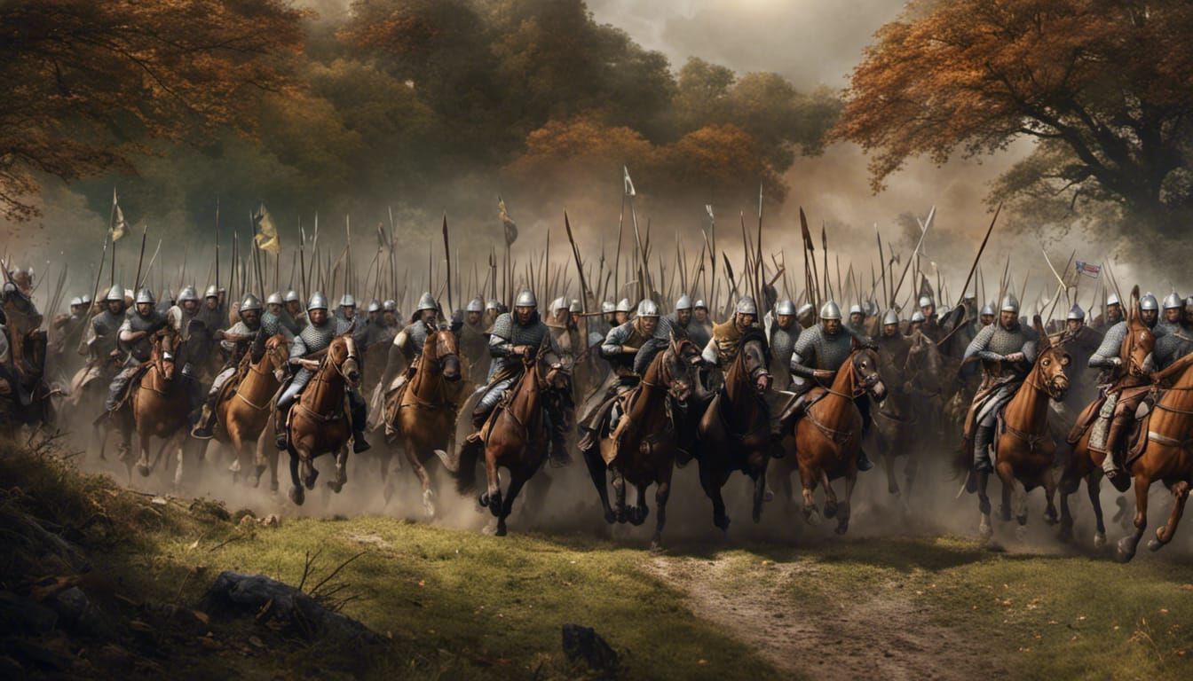 The Battle of Hastings 1066, 14 Oct 9am, Senlac Hill, Battle UK