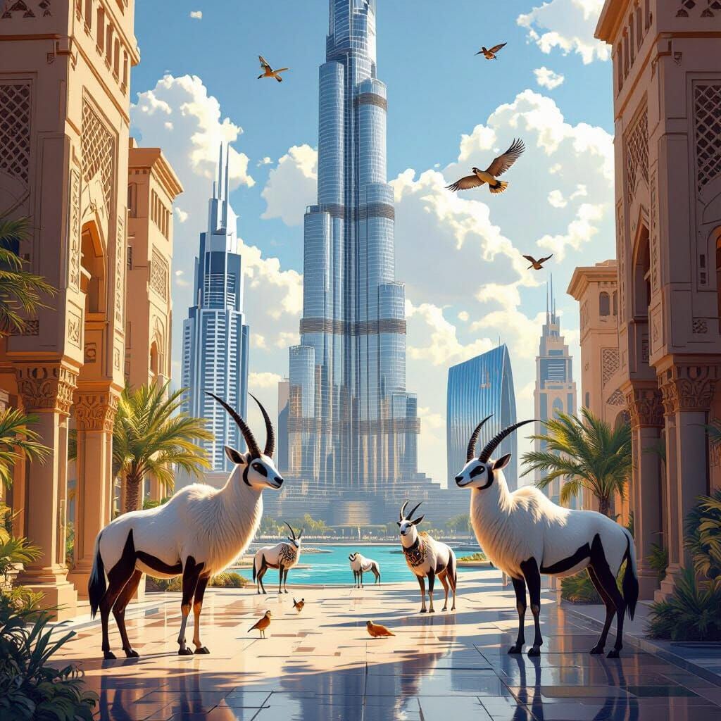 Dubai Animals Roaming Freely in Burj Khalifa