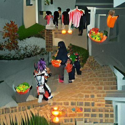 Spooky Halloween Night: Trick or Treating