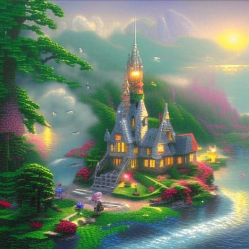 Lego Island: Ethereal Fantasy in Hyperdetail