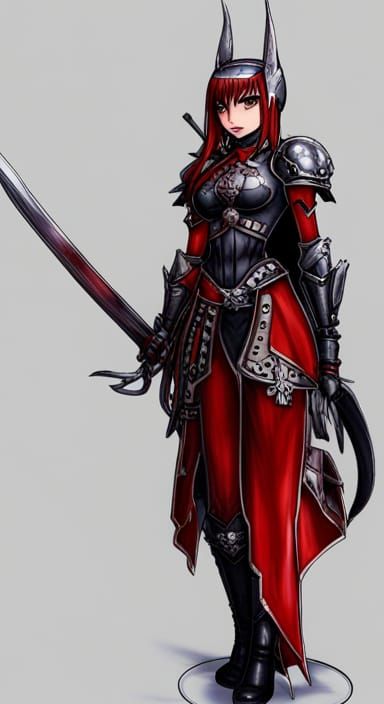 Anime Manga Cat Sister of Battle in Armor