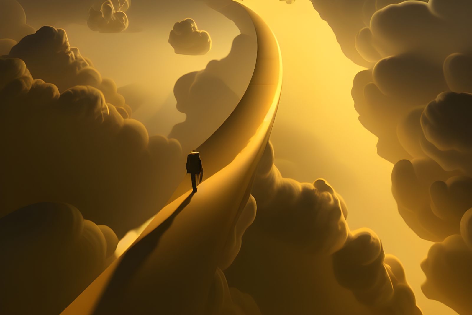 World Walkers on an Arch in Liminal Space