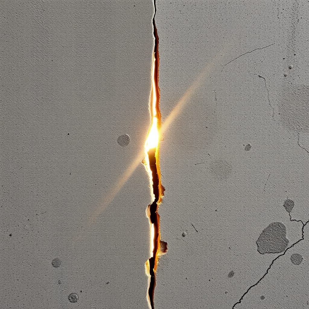 Light Through Cracks: A Symbol of Hope