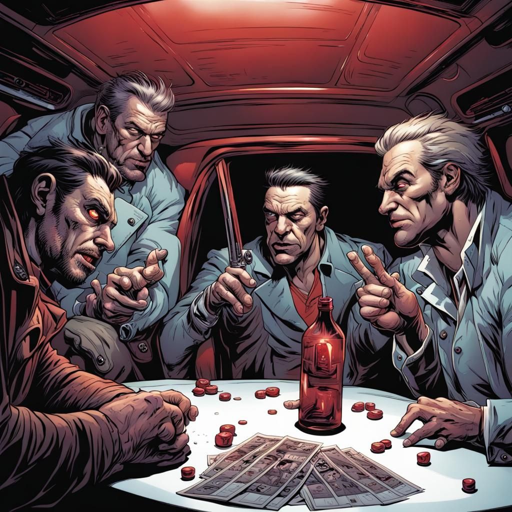 Monstrous Roulette: Comic Book Art in a Car