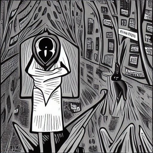 Abstract Visualization of Paranoia Concept