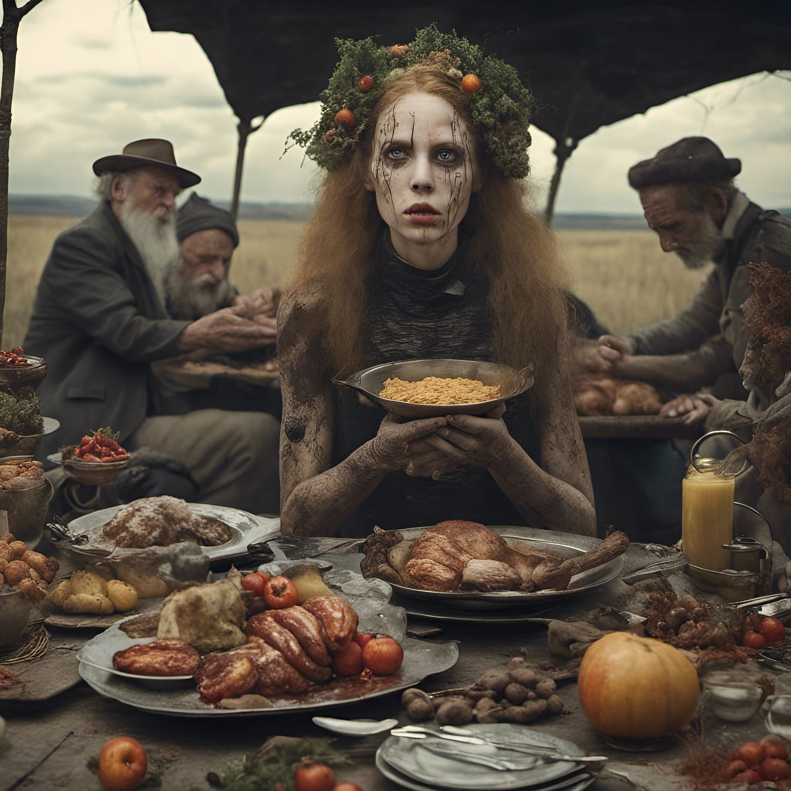 Futuristic Feast: Bizarre Foods in Hyperrealistic Detail