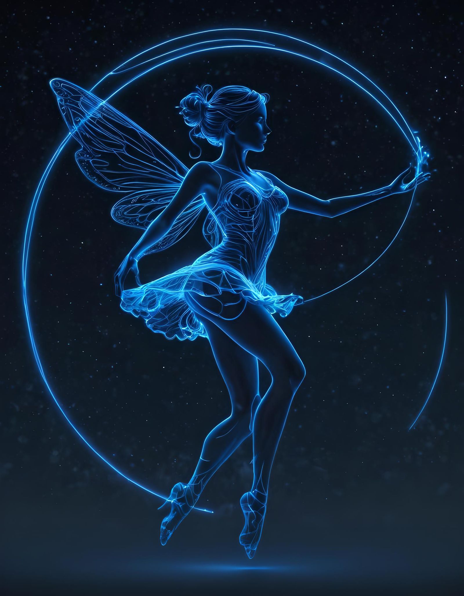 Hologram of a Dancing Fairy