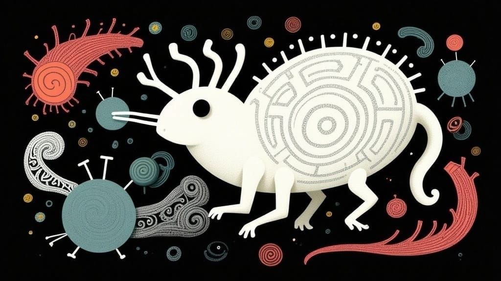 Surreal Creature with Claws and Maw