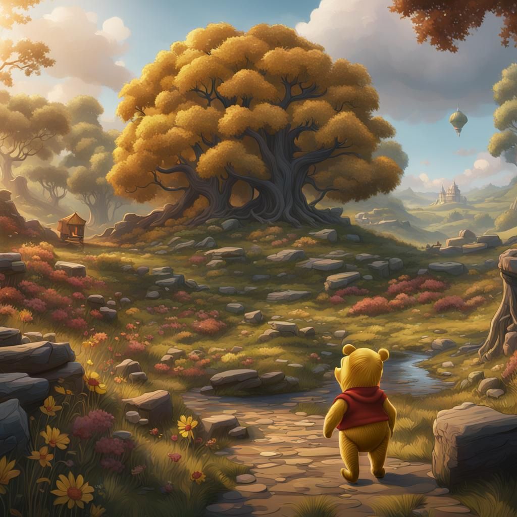 Winnie the Pooh: Detailed Matte Painting