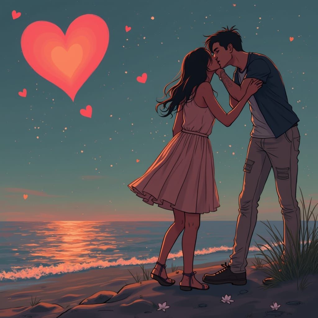 Love as a Razorblade Kiss: An AI Art Piece