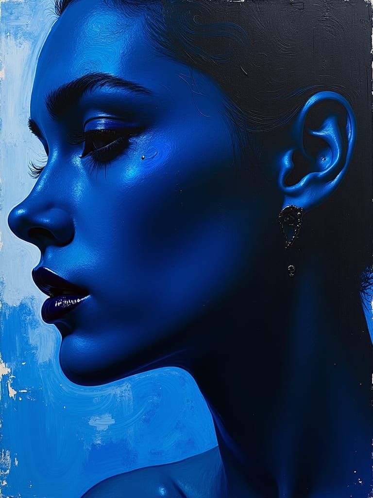 Living Liquid: Deep Blue Tones in a Classic Style