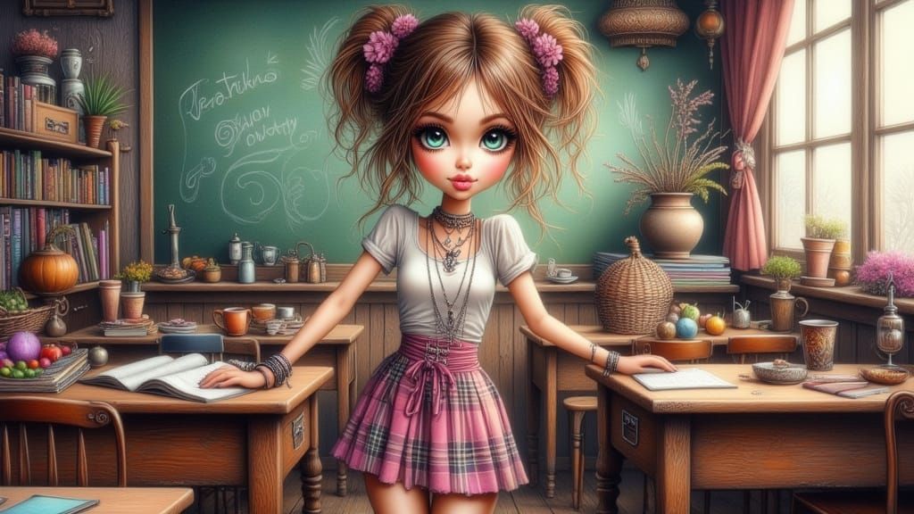 <lora:Hand Drawn Bohemian:1.0> <lora:Whimsical:1.0> A Vibran...