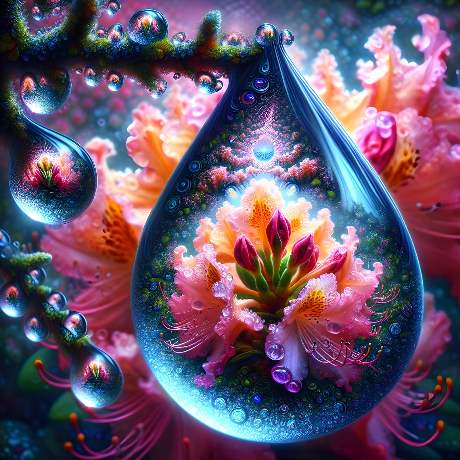 A tearshaped raindrop