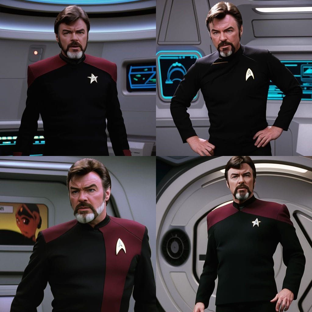 Commander William Riker in Starfleet Uniform
