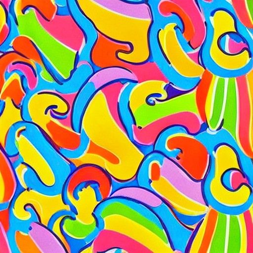 Acid Pee in a Vibrant Candyland Wonderland