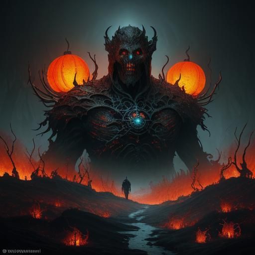 Ghost of Greed: Ethereal Portrait in Gold and Shadow