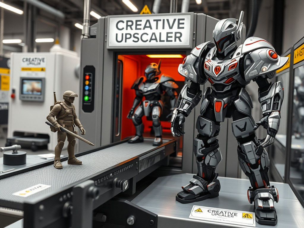 Toy Soldier Transformation via Creative Upscaler