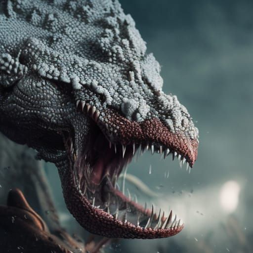 Detailed Mouth in the Style of Old Masters