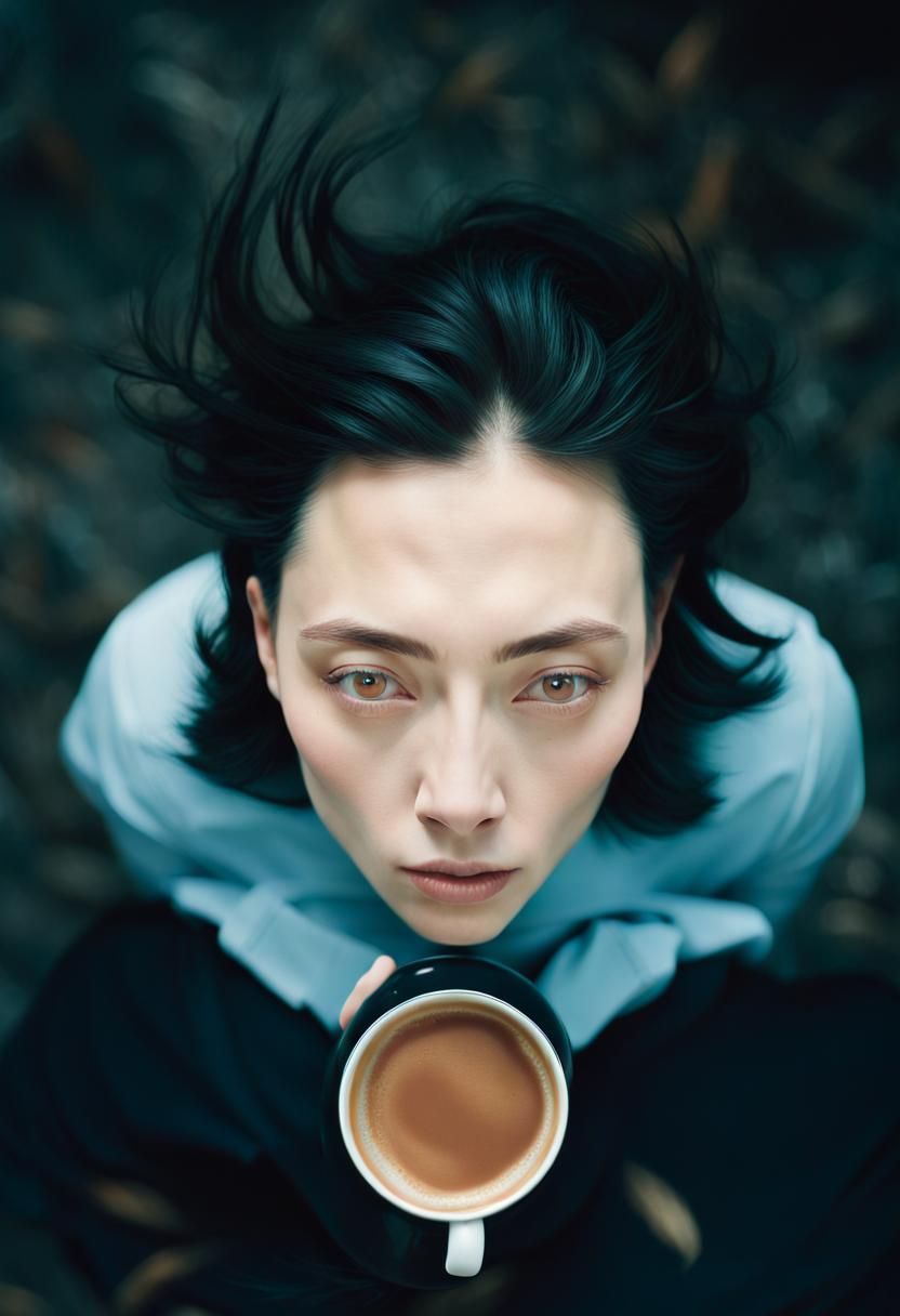 Boreal Wind and Coffee: Fine Art Photography Portrait