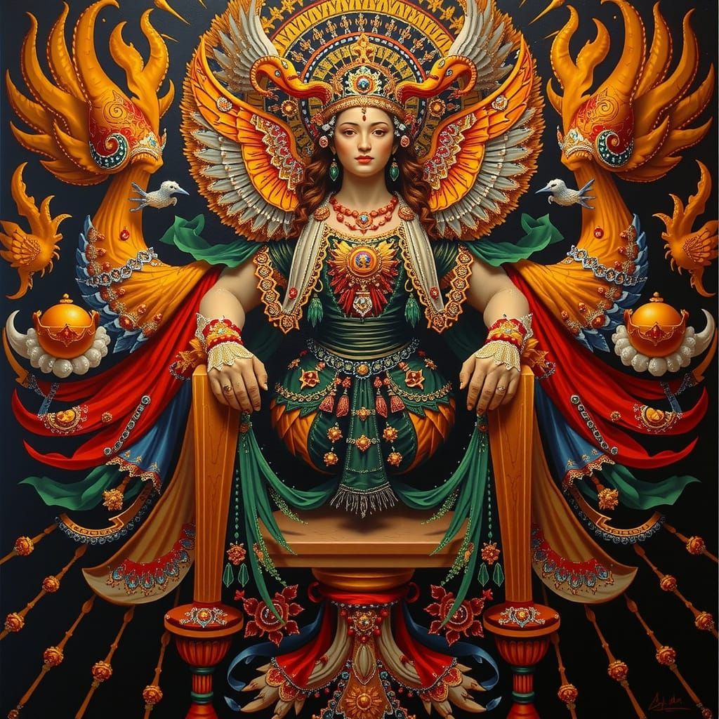 Hyperrealistic Sculpture of Vivid Colors